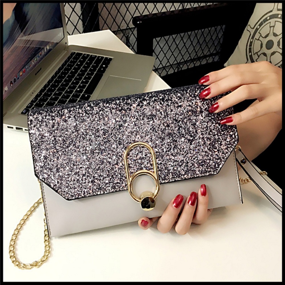 Clutch Crossbody Glitter bag